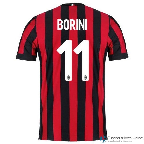 AC Milan Trikot Heim Borini 2017-18 Fussballtrikots Günstig